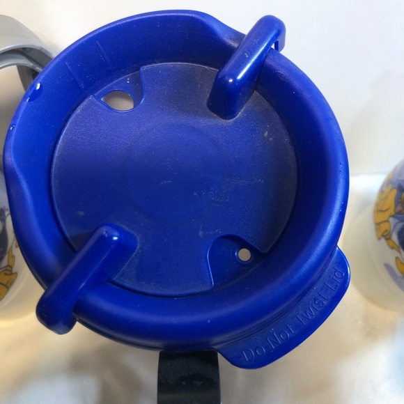 Lot Of 4 Walt Disney Resort Refill Cups 2007 Mickey Chip Dale Donald Pluto Goofy - Picture 10 of 14